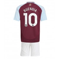 Fotbalové Dres Aston Villa Emiliano Buendia #10 Dětské Domácí 2024-25 Krátký Rukáv (+ trenýrky)